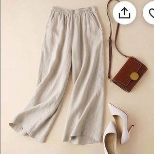 100% linen pants